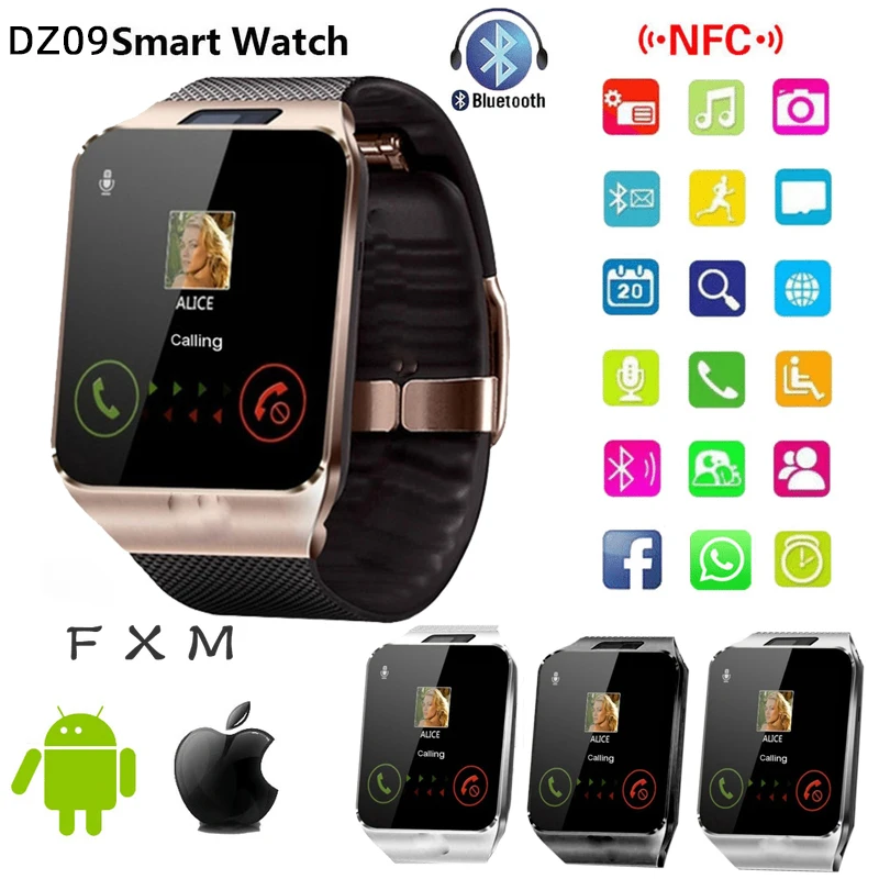 

2021 New dz09 Bluetooth Smart Watch Men Women Sport Runing Waterproof Reloj Pedometer DZ09 Smartbraclet Smartwatch For Android i