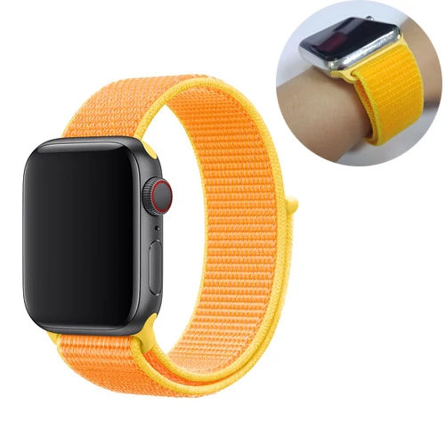 32 Ремешок для спортивных часов для apple watch, ремешок 42 мм, 38 мм, версия apple watch 5/4/3/2/1 наручных часов iwatch, ремешок 44 мм 40 мм двухслойный нейлоновый переплет ремешок для часов - Цвет ремешка: 32