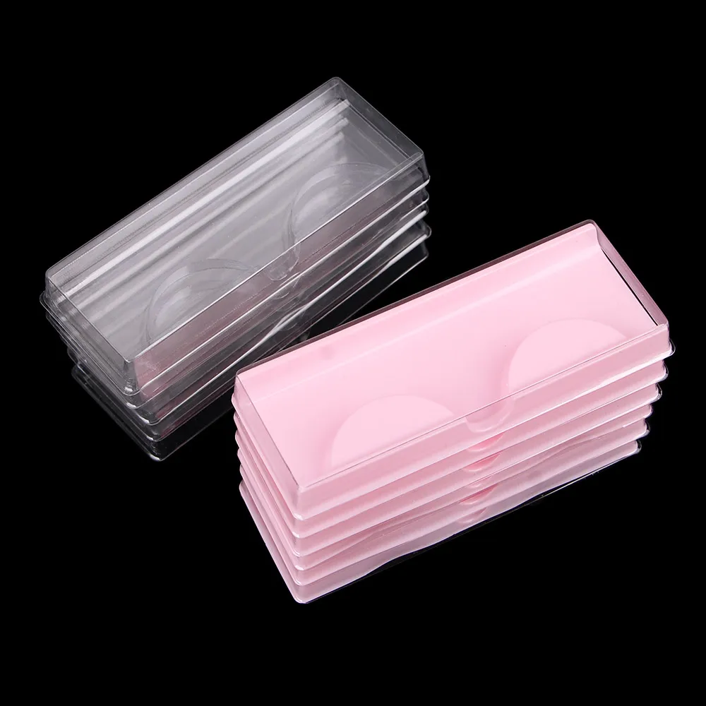 Упаковочная коробка для ресниц коробки прозрачная крышка бежевый цвет поднос