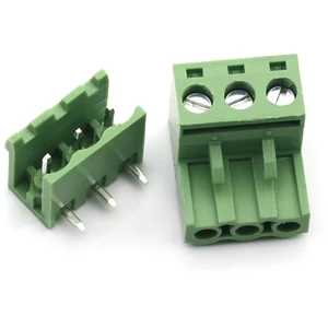KF2EDGK-3.81 2/3/4/5/6/7/8/9/10/ 11/12Pin  Straight Terminal Plug Type 300V 8A 3.81mm Pitch Connector Pcb Screw Terminal Block