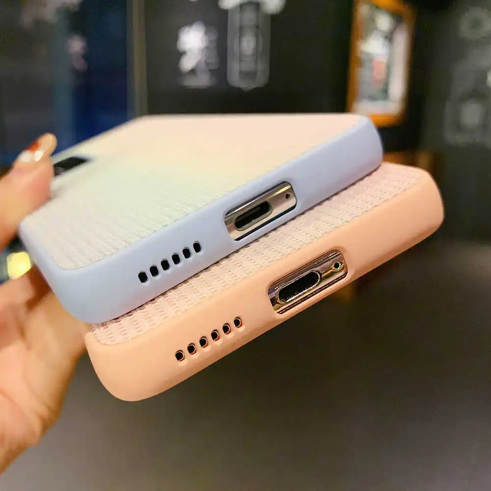 

Rainbow Colorful Phone Case For Huawei P40 Pro Mate 40 30 Pro Nova 7 Pro Soft Shockproof Bumper Gradient Back Cover