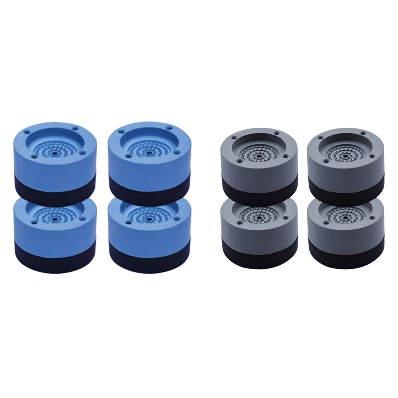 

4 Pcs Anti-Vibration Pads Rubber Noise Reduction Vibration Anti-Walk Foot Mount for Washer and Dryer Adjustable Height Wash