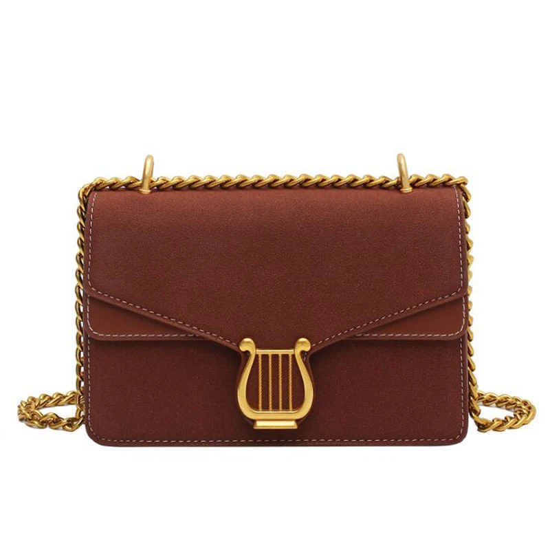

Crossbody Handbags For Women 2022 Luxury Designer Bags Solid Color Flap Shoulder Bag Gold Chain Square Purse Sling Messenger Bag