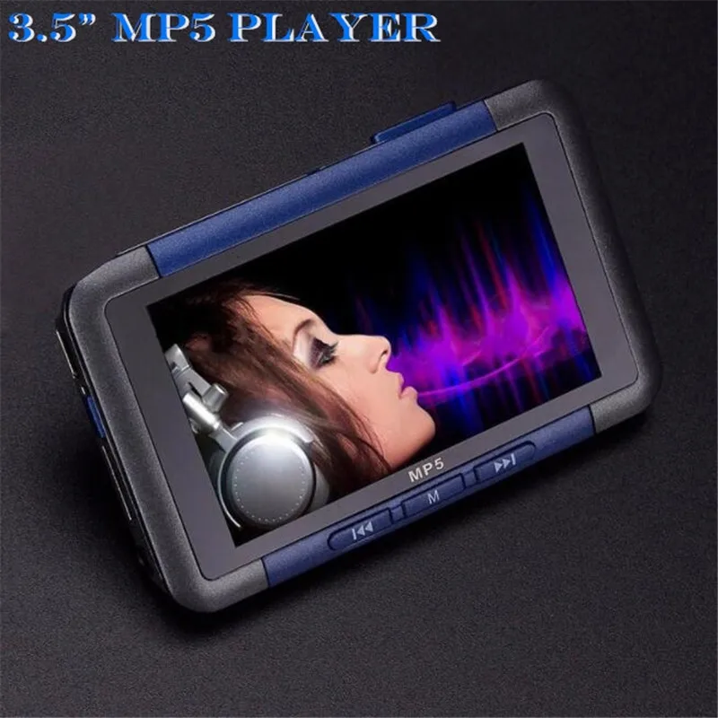 

3.5 inch LCD HD MP5 Player Video Music Media MP4 Player FM Radio 1280 x 720 Support MP3 AAC WMA WMV FLAC MIC Recording,TF Slot