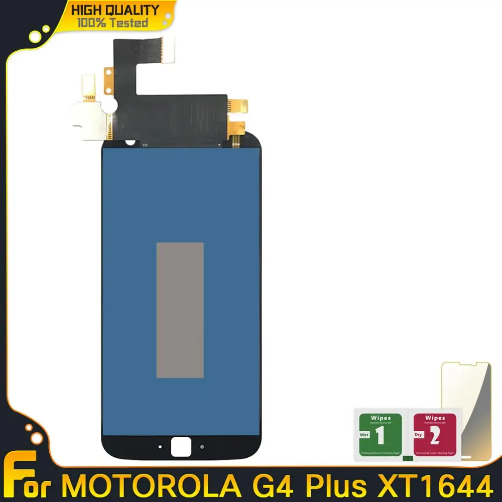 ЖК дисплей для Motorola Moto G4 Plus XT1644 XT1642 сенсорный экран дигитайзер в сборе запасные