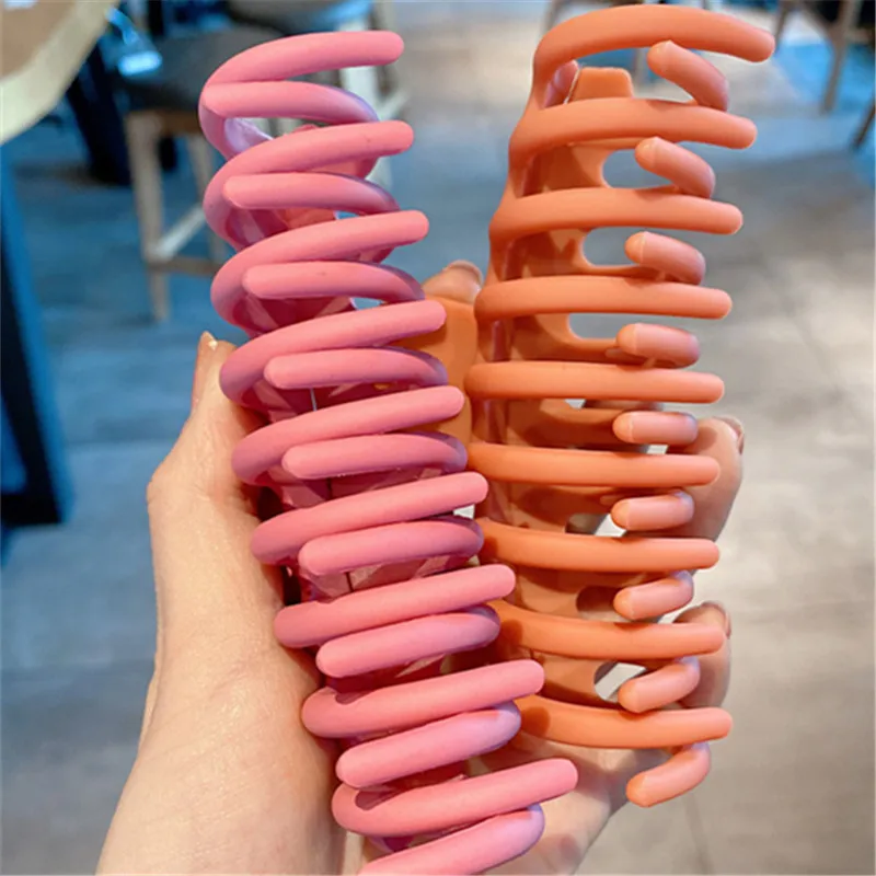 

1PCS Europe and America Fashion Candy Color Women's Resin Catch Haircatch Bathing Hairclip Big Side Clip Color HairAccessories