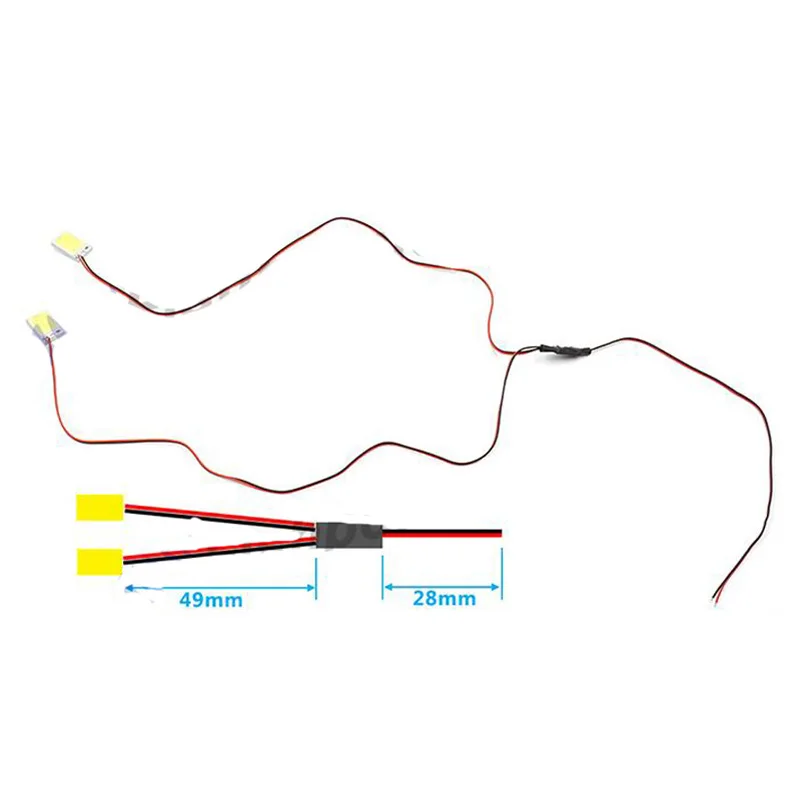 1 шт. 12 В FPV фиксирующий светодиодный фонарь супер яркие фонарики DIY с наклейками 3