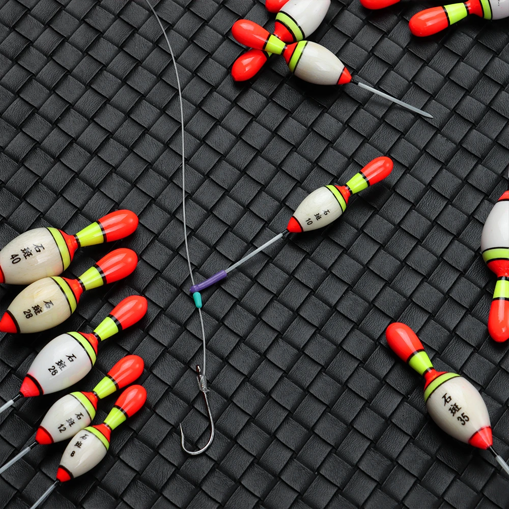 Рыболовные Поплавки с длинным густым хвостом прочный деревянный флуоресцентный