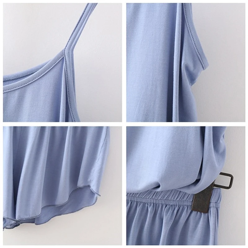 

2021 New Pajamas For Women Summer Cotton Sleepwear Sexy Pyjamas Set Tank Top Shorts Nightwear