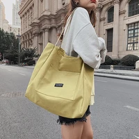 canvas tote bag shopper bag women designer handbag 2021 girl fashion casual large capacity candy color letter print shoulder bag