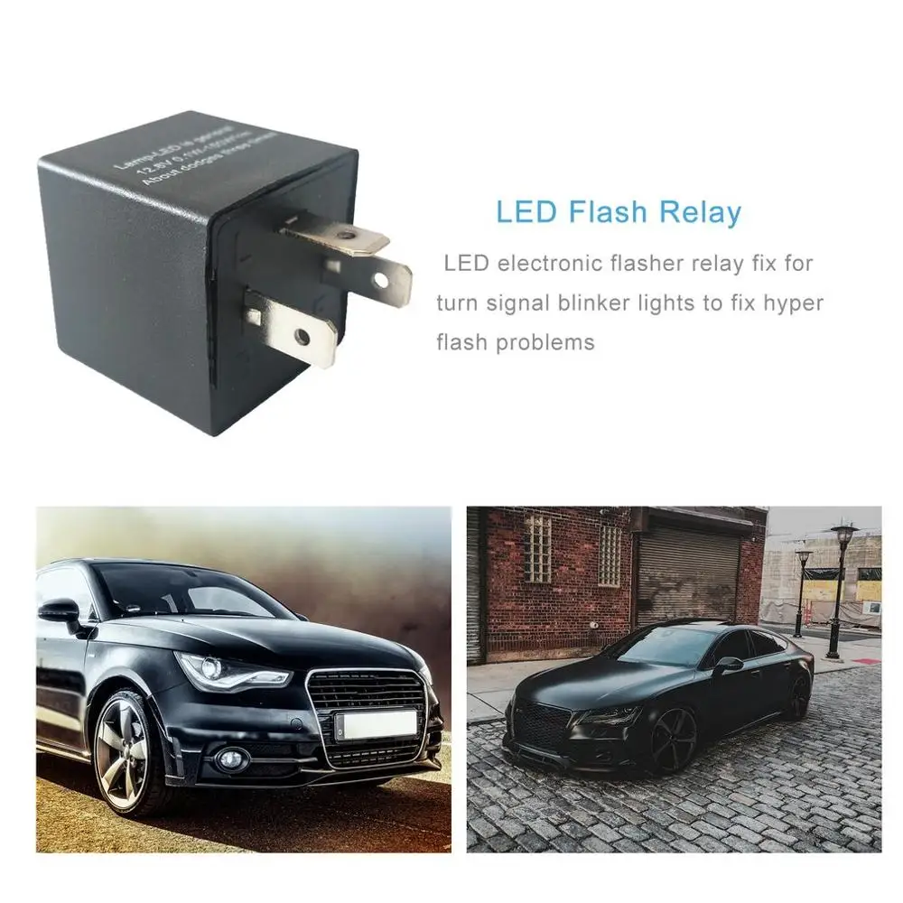 3-х контактный автомобиль мотоцикл Светодиодный проблесковый маячок реле 12V