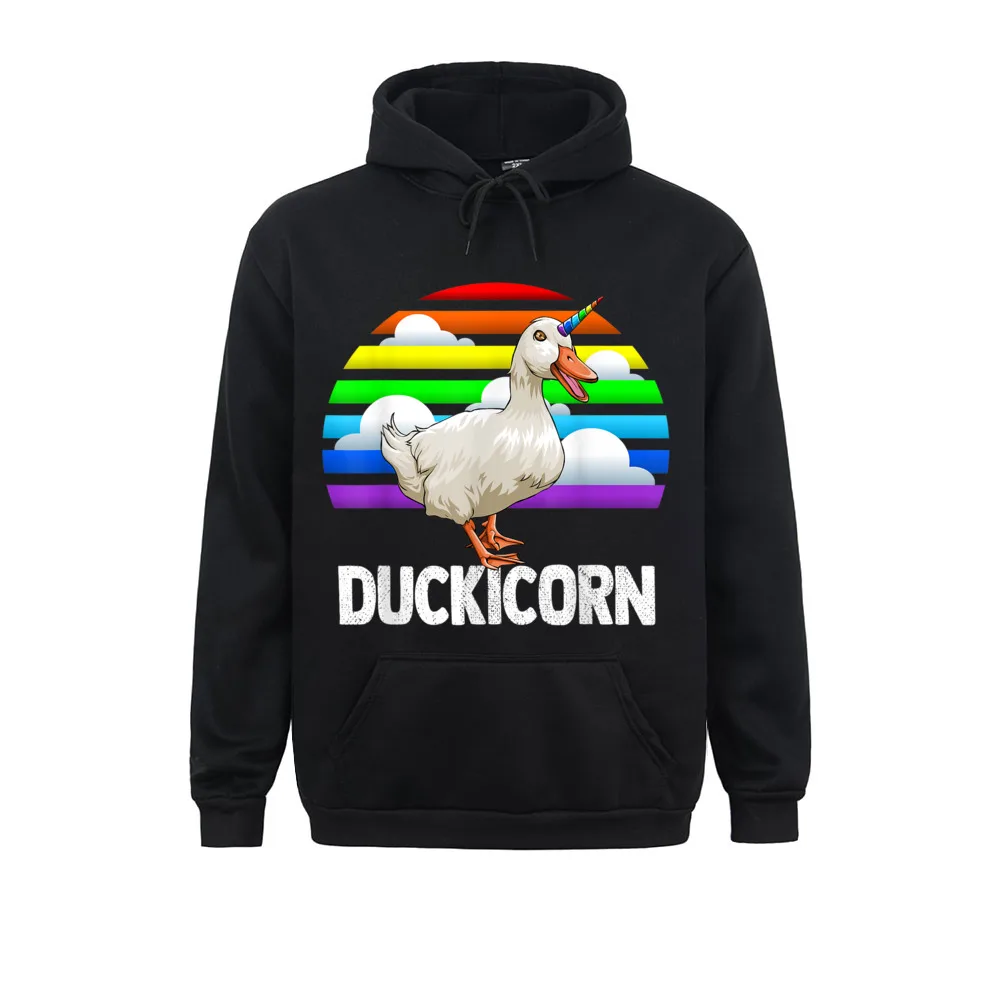 

2021 Fashion Women Men Sweatshirts Long Sleeve Duckicorn Funny Water Ducklings Hoodies Printed On Sportswear
