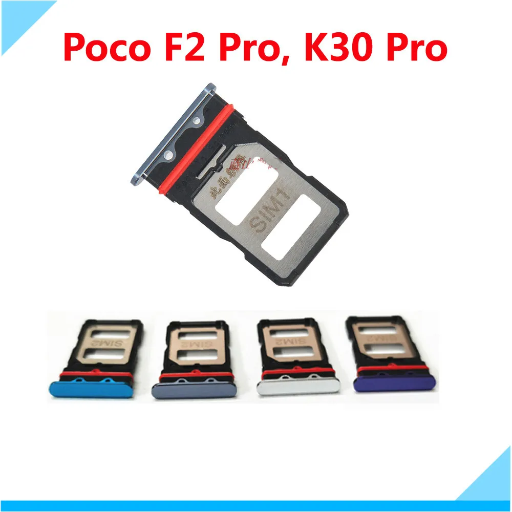 

Новый слот для sim-карты для Xiaomi Poco F2 Pro, держатель для sd-карт, адаптер для Xiaomi Redmi K30 Pro Pocophone, запасные части для смартфонов