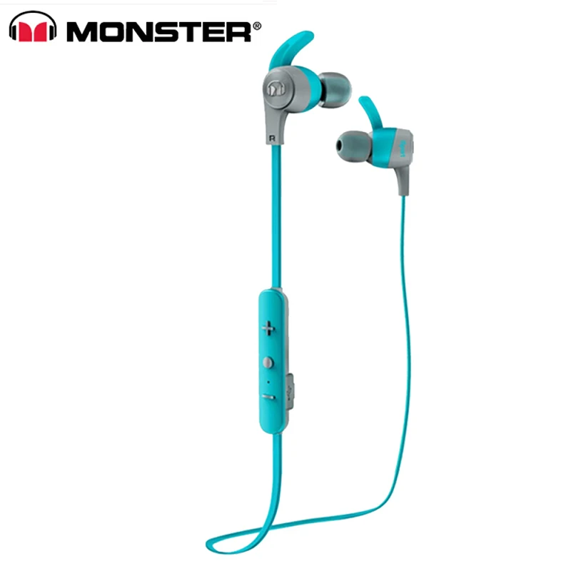 

Monster iSport Achieve Wireless In-Ear Sports Earphones Running Bluetooth Headset Sweatproof Noise Reduction Earbuds with Mic