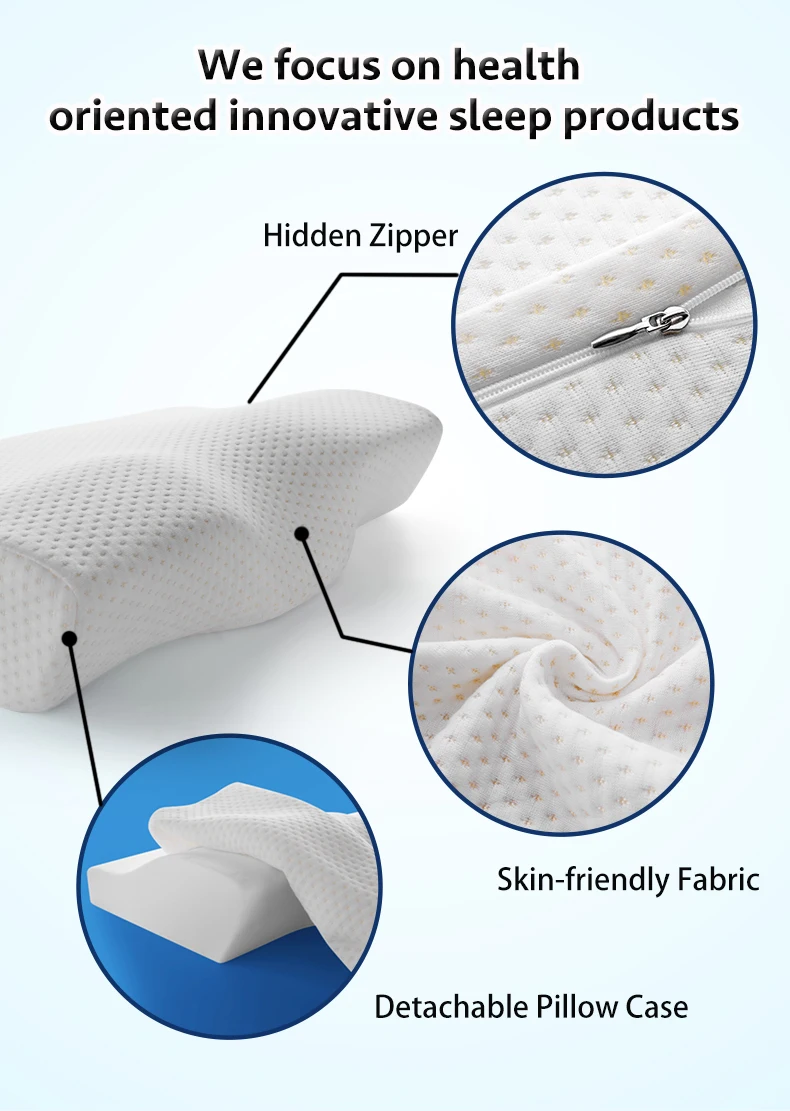 bed body pillow wedge neck pillows fluffy memory foam cervical orthopedic for sleeping big pad bedroom | Дом и сад