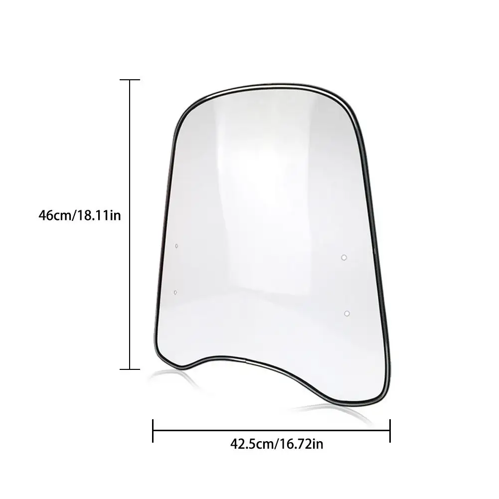 

Motocycle Windshield Extension Spoiler Windshield Widened Edging Wind Deflector For Universal Motorcycle