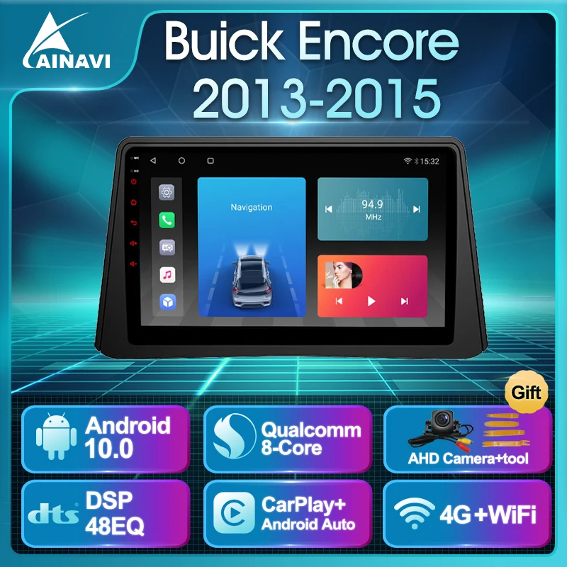 Автомобильный радиоприемник Android10 QLED для Buick Encore 2013 2015 автомобильная стерео