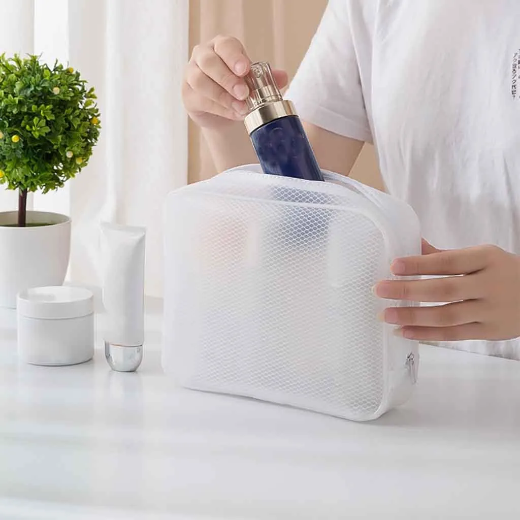 

Органайзер для туалетных принадлежностей, портативная сетчатая сумочка для косметики, дорожный органайзер для туалетных принадлежностей, ...