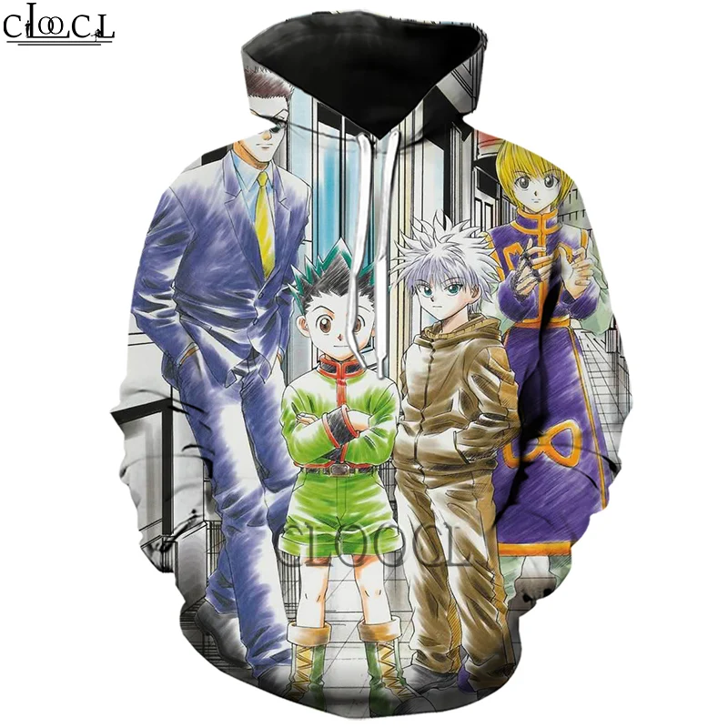 Худи HX унисекс с 3D-принтом Hunter X Повседневная Толстовка в японском стиле аниме