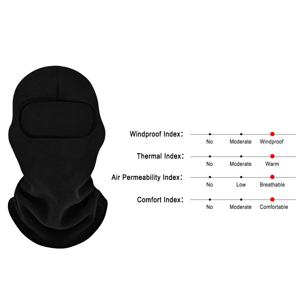 

Winter Fleece Motorcycle Mask Cover upgrade Windproof Face Mask Hat Neck Warmer Helmet Skiing Full face shield Balaclava mask