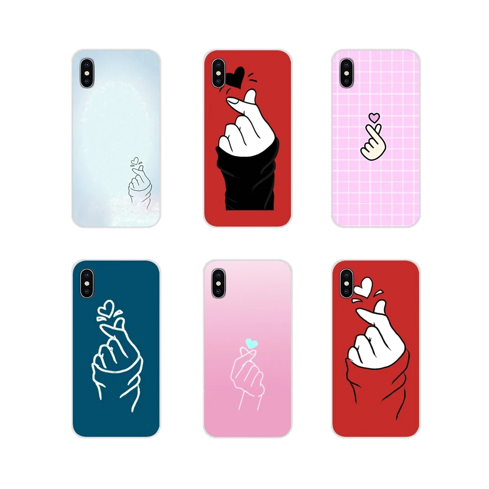 Для Motorola Moto X4 E4 E5 G5 G5S G6 Z Z2 Z3 G G2 G3 C Play Plus Love on the finger kpop heart аксессуары чехлы для