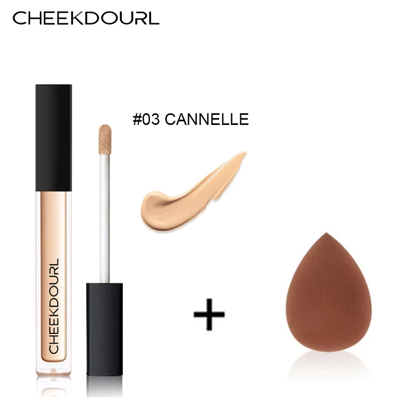 CHEEKDOURL Eye корректор для лица водостойкий консилер + косметическая губка