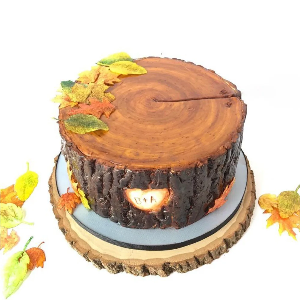 Fondant (сахарная) впечатление коврик из сахара выпечки форма &quotдеревья&quot антилай