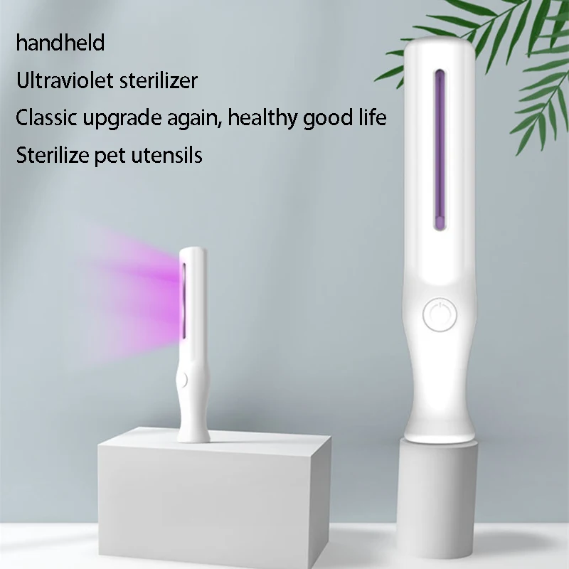

UV Disinfection Light Shell One Button Operation Disinfection Device Portable For Car Travel Home Office Business Trip White