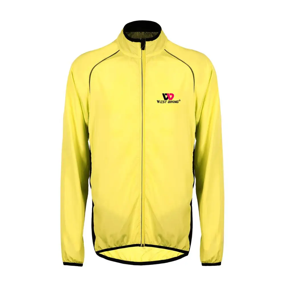Yellow West biking велосипедная куртка для мужчин и женщин ветрозащитная велосипедная Джерси водонепроницаемый, с длинными рукавами велосипедная Одежда Верхняя Спортивная ветровка куртка - Цвет: Yellow