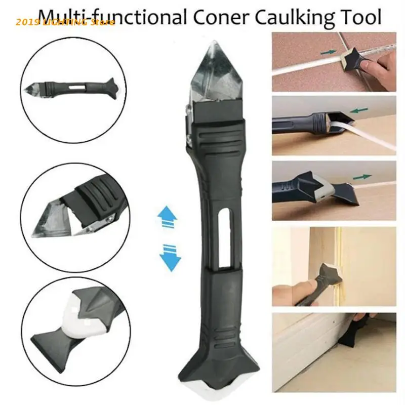 

Professional Caulking Silicone Finishing Tool Kit 3-IN-1 Caulk Tool