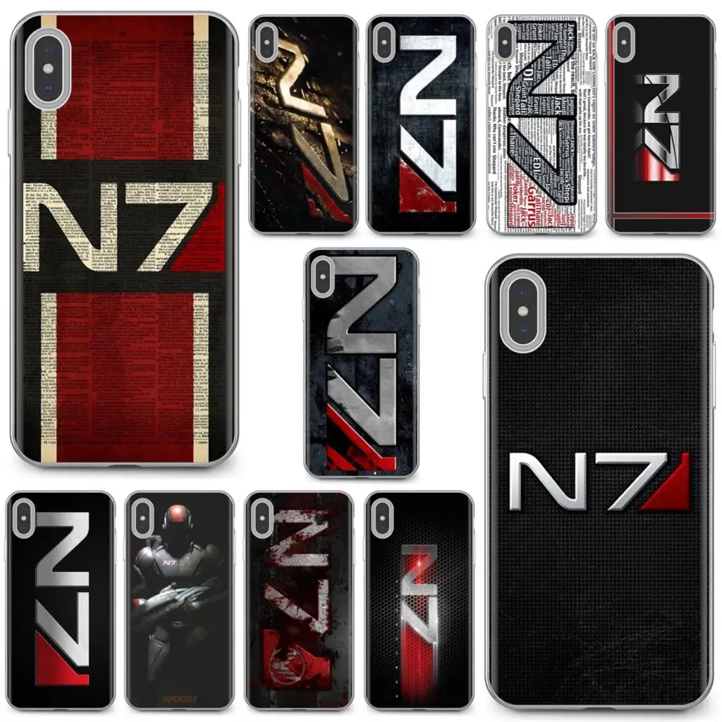Для Samsung Galaxy J1 J2 J3 J4 J5 J6 J7 J8 Plus 2018 Prime 2015 2016 2017 Mass Effect N7 Armour логотип печать силиконовые