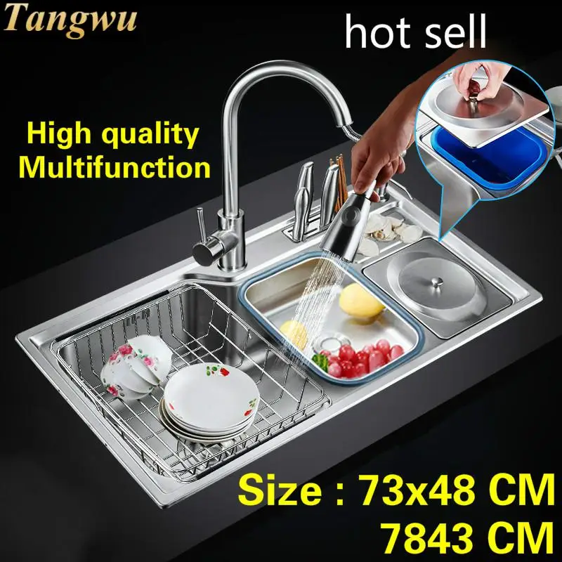 Бесплатная доставка стандартная модная кухонная раковина фитинги из пищевой