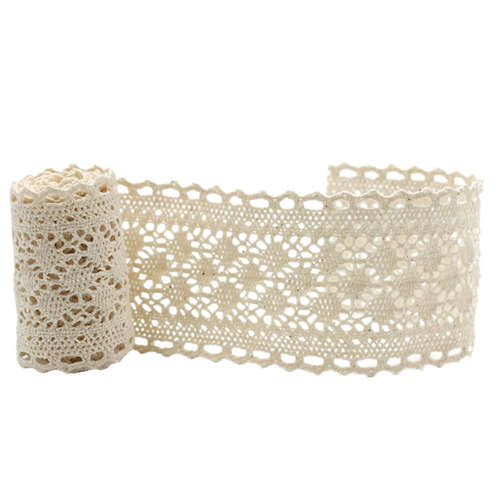 

5yards Ribbon Toughness Lace Trims DIY Patchwork Cotton Handmade Lightweight Hometexile Embellishment Apparel Accessories