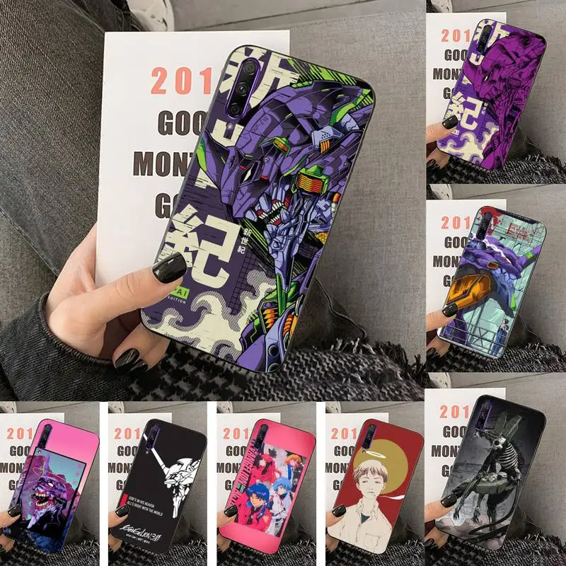 

Yinuoda Anime Evangelion Asuka Ayanami Rei NERV Phone Case For Huawei Y5 Y62019 Y52018 Y92019 Luxury funda case for 9prime2019