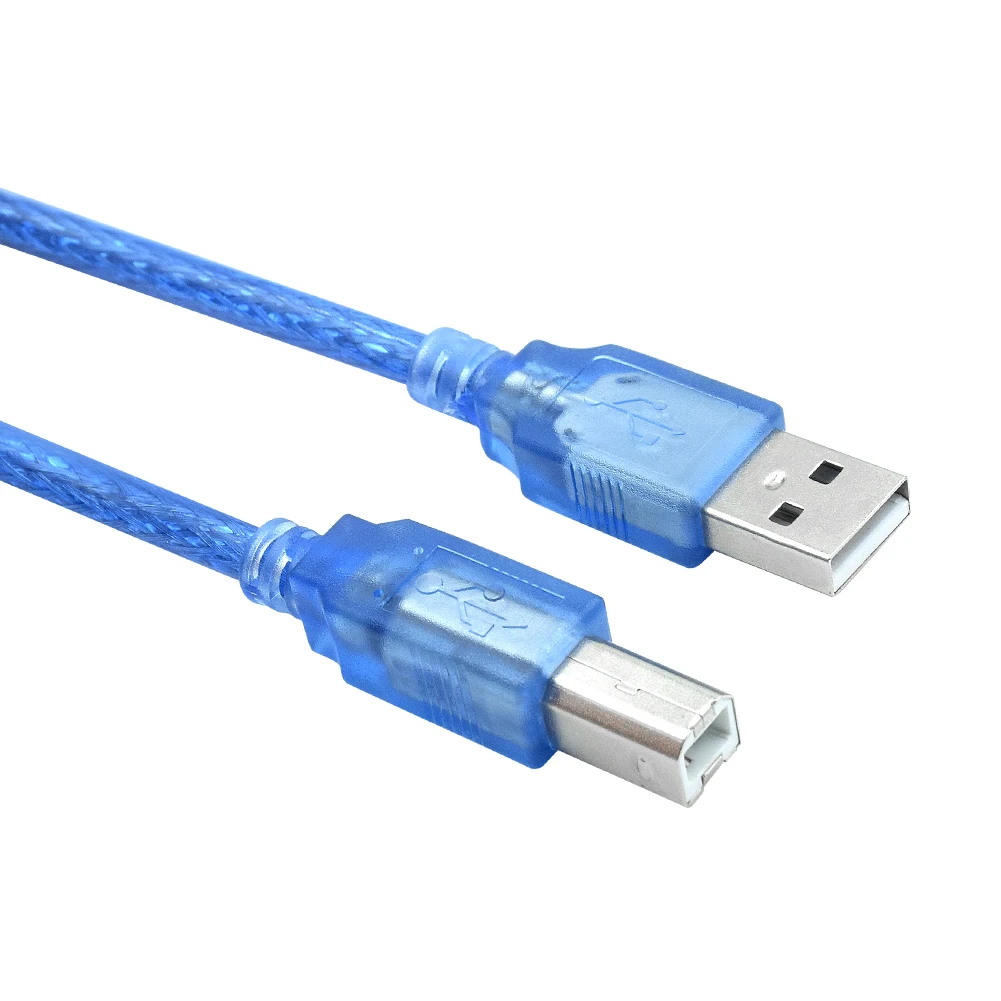 1/1.8/3/5/10m синий USB 2 0 принтер кабель типа папа Type B Папа быстрая скорость для Epson Для HP