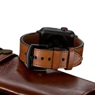 Ремешок из натуральной кожи для apple watch band 44 мм40 мм 42 мм 38 мм, браслет для iwatch apple watch pulseira SE65432, аксессуары для часов