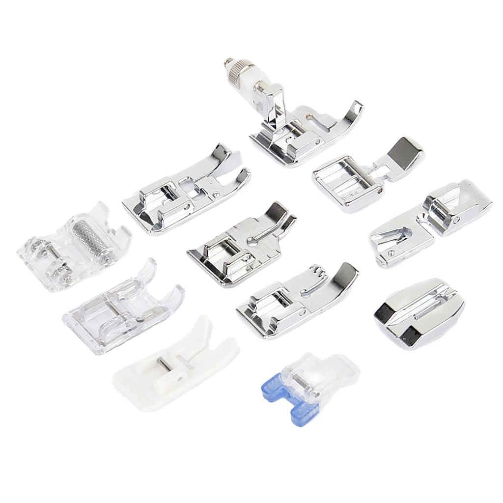 

11 Pieces Domestic Sewing Machine Presser Foot Feet Tool Kit
