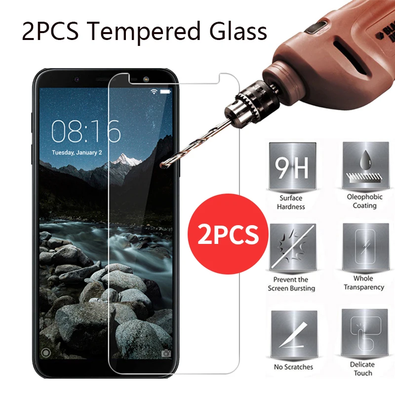 9H Hard Film Tempered Glass on For Samsung Galaxy A30 A40 A50 A10 Screen Protectors A3 A5 2016 A7 2017 | Мобильные телефоны и
