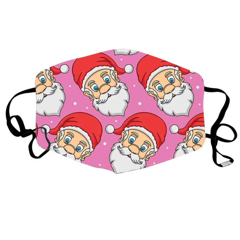 Спасательная дышащая многоцелевая маска унисекс с рождественским принтом