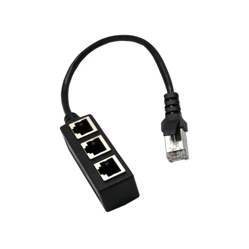 Сплиттер Ethernet RJ45 кабель-адаптер 1 штекер до 2/3 женский порт LAN Сетевой разъем провода Ethernet RJ45 Кабель-адаптер