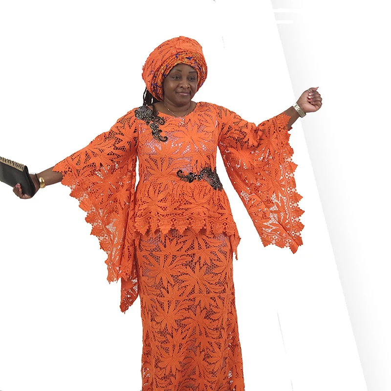 2020 Высококачественная нигерийская Свадебная Водорастворимая Ткань белая