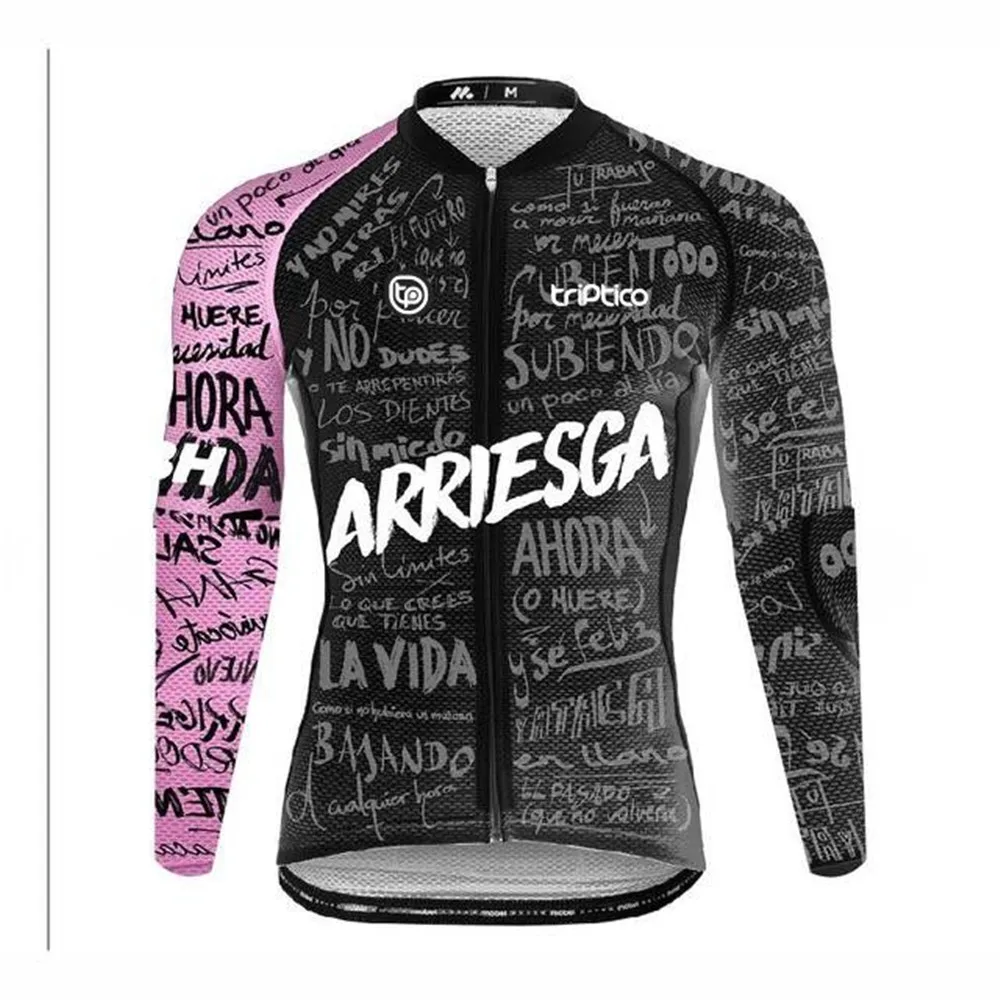 

New Arriesga BH Triptic Cycling Jersey Winter Top Jacket Thermal Fleece Long Sleeve Cycle Clothing Man MTB Road Bike Clothing