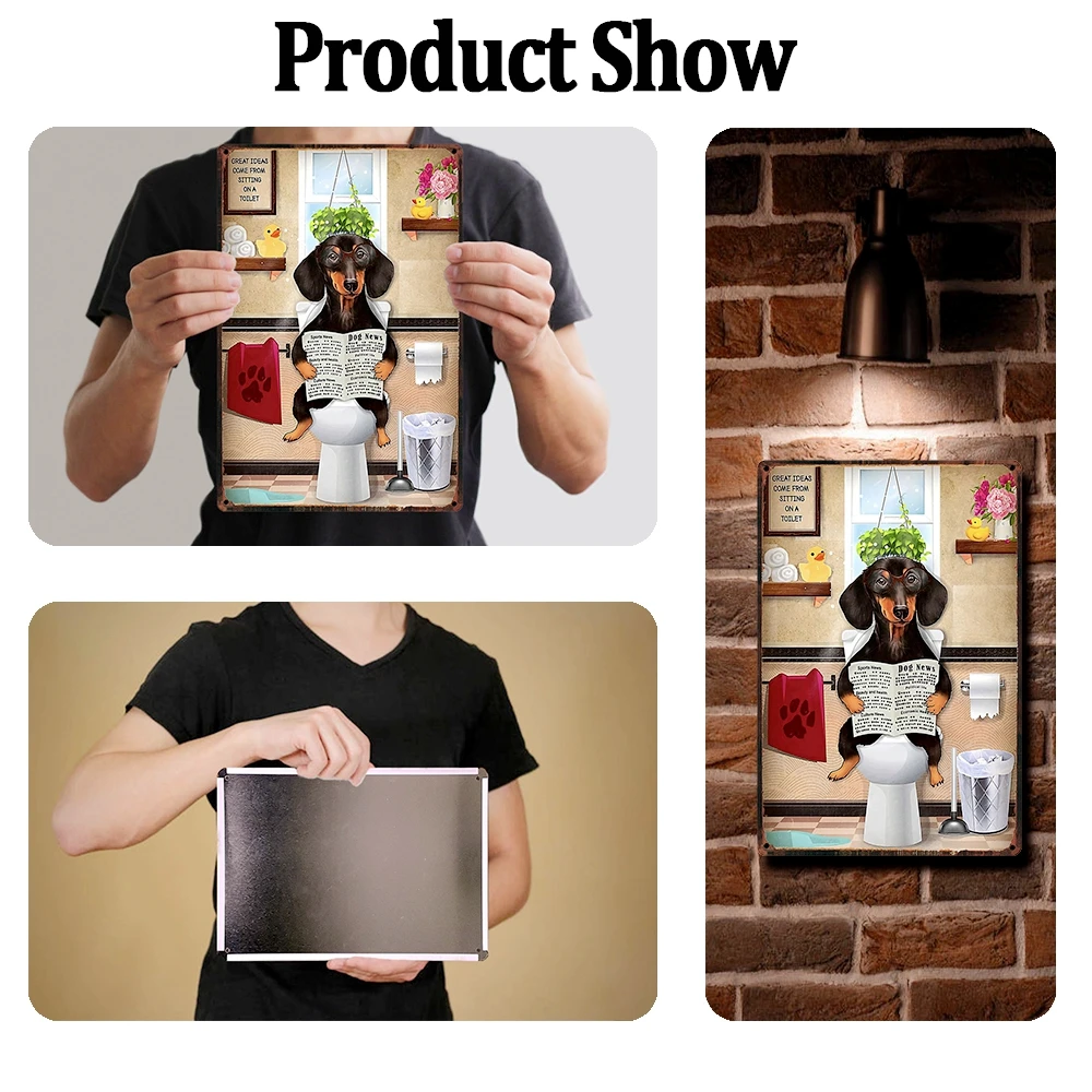 [Kelly66] Собака Такса мой друг мыло Книга кофе жестяное искусство Металлический