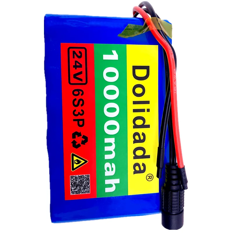 

6s3p 24V10Ah 18650 литиевая батарея 25,2 v 10000mAh Электрический велосипед мопед/Электрический/литий-ионный аккумулятор с упаковкой BMS