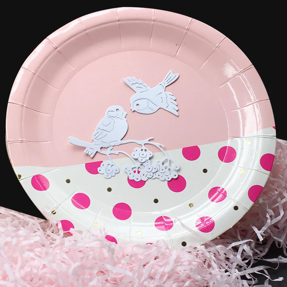 DIY Форма для ножей альбом скрапбукинга травление ветки птиц тиснение