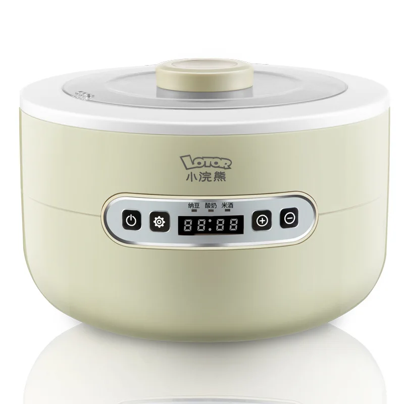 

Small raccoon yogurt machine household small automatic mini multi-function homemade rice wine natto fermented glass liner