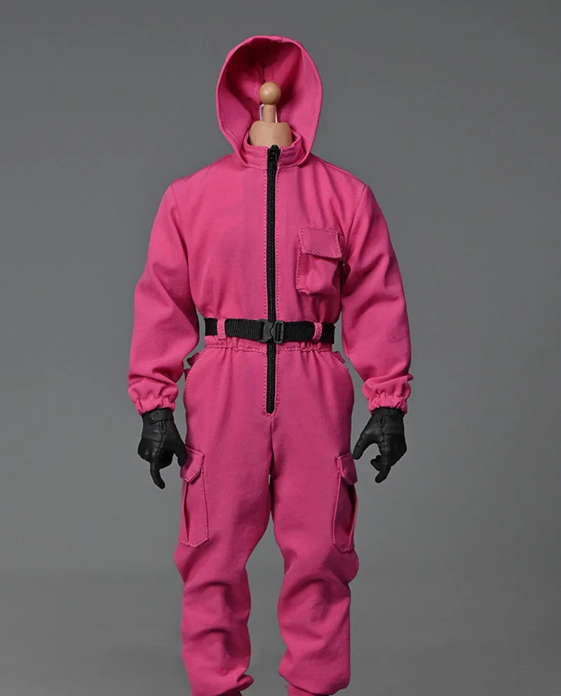 

1/6 мужской розовый комбинезон, одежда, модель спортивного костюма, спецодежда с солдатами, комбинезоны, подходит для 12 дюймов, экшн-фигурки, ...