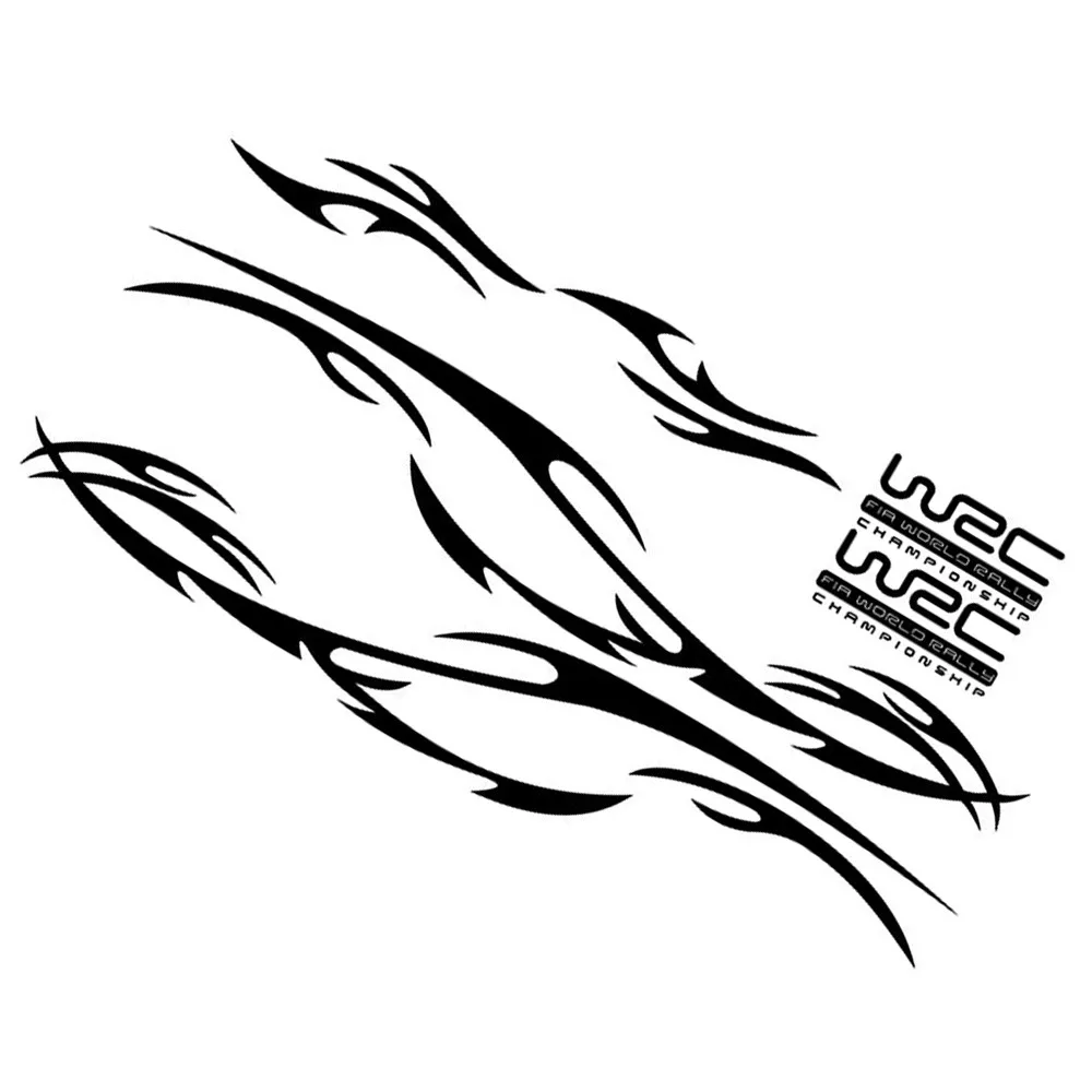 Автомобильная наклейка s спортивная гоночная полоса графический корпус боковая