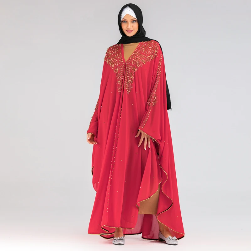 Открытый Дубай abaya кимоно кардиган турецкий хиджаб мусульманское платье исламское одежда для Женский Восточный халат Caftan халат Musulman Djelaba Femme