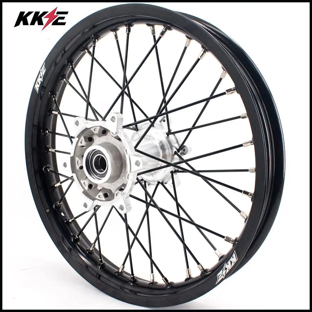 KKE 21/18 литые эндуро колесные диски набор для HUSQVARNA TE TC FE FC 125 250 350 450- серебряные ступицы